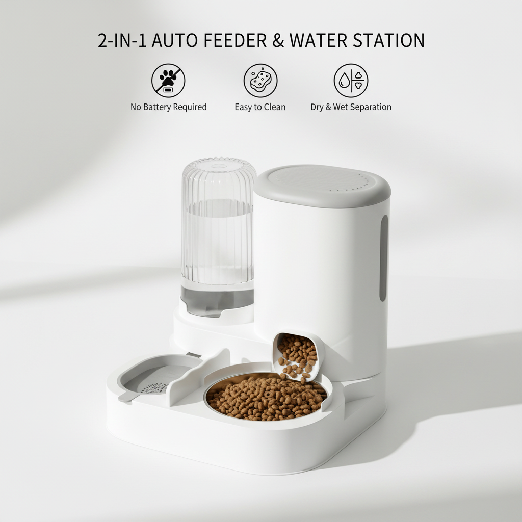 The Pet Lounge™ 2-in-1 Auto Feeder