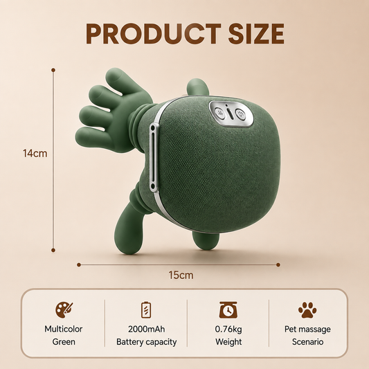 The Pet Lounge™ PetSoothe Massager - Smart massage for happier pets