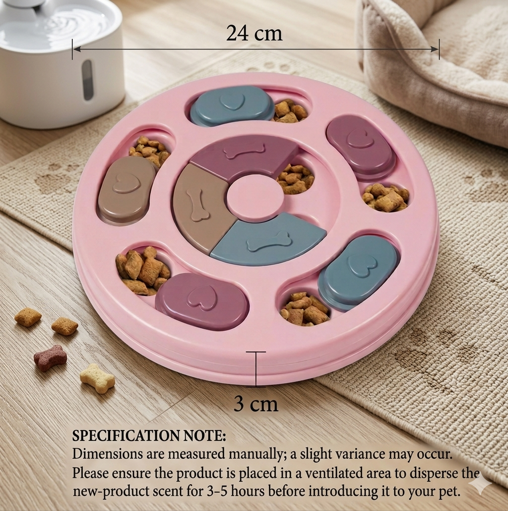 The Pet Lounge™ Slow Feed & Boredom Buster Puzzle Bowl