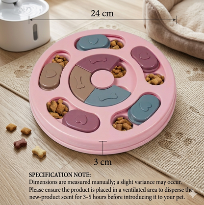The Pet Lounge™ Slow Feed & Boredom Buster Puzzle Bowl
