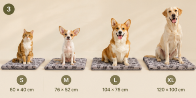 The Pet Lounge™ Soft Paw Print Pet Blanket