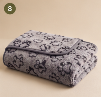 The Pet Lounge™ Soft Paw Print Pet Blanket