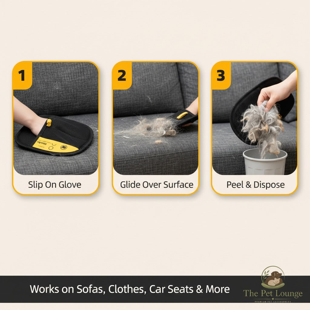 The Pet Lounge™ Static Hair Removal Glove