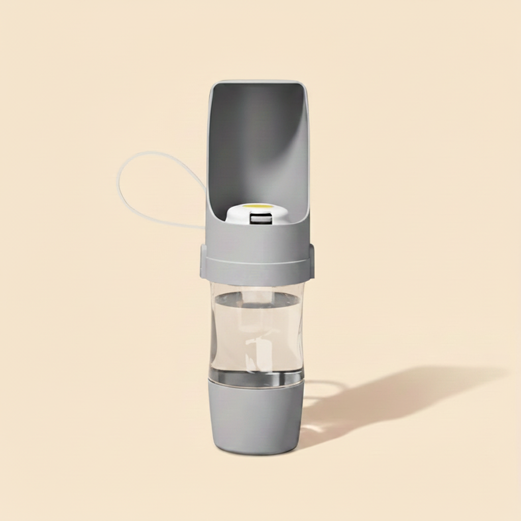 The Pet Lounge™ 2-in-1 Portable Dog Water Bottle & Food Dispenser