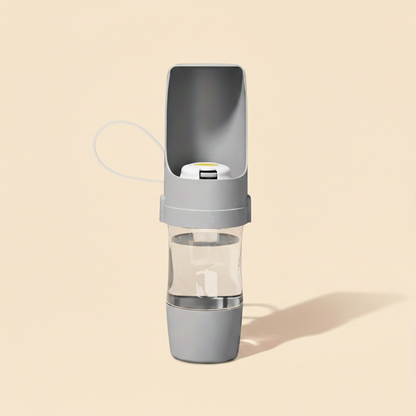 The Pet Lounge™ 2-in-1 Portable Dog Water Bottle & Food Dispenser